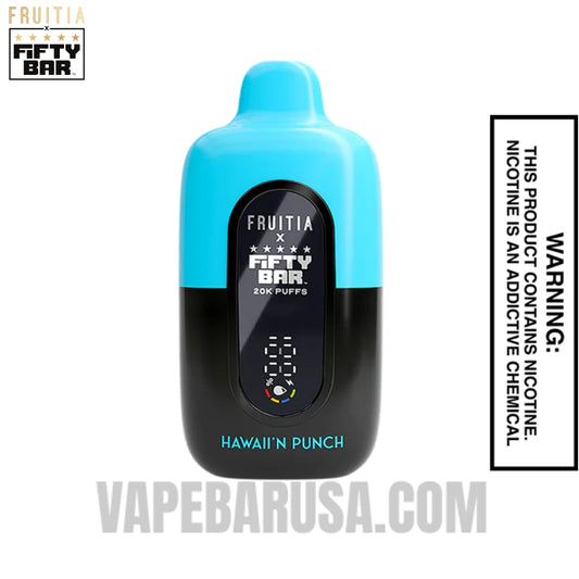 Hawaii'n Punch Fruitia X Fifty Bar 20K Vape