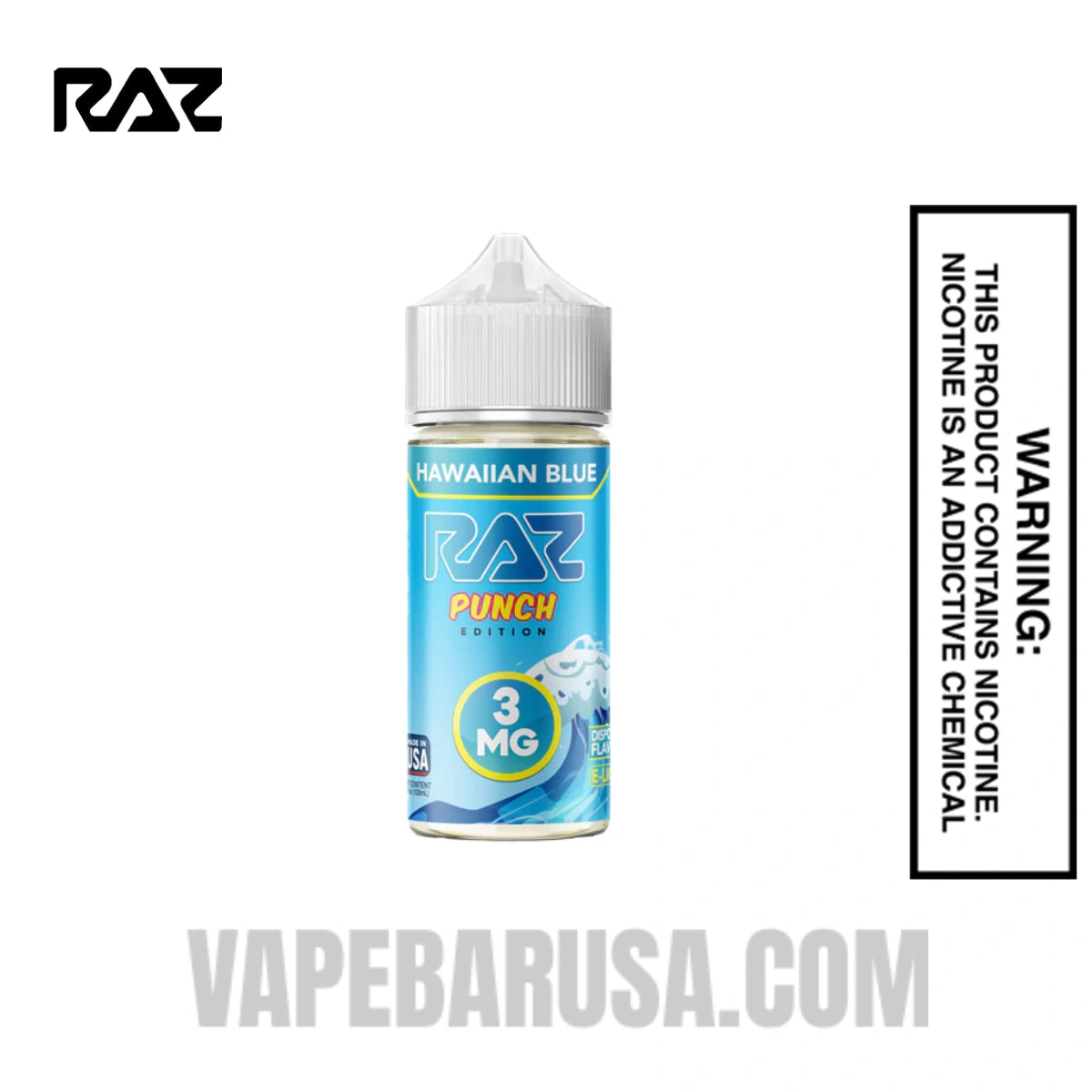 Hawaiian Blue RAZ Vape Juice 100 ML