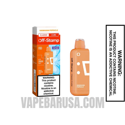 Hawaiian Pop Off Stamp Classic Cube 25K Disposable Pod With Package Box