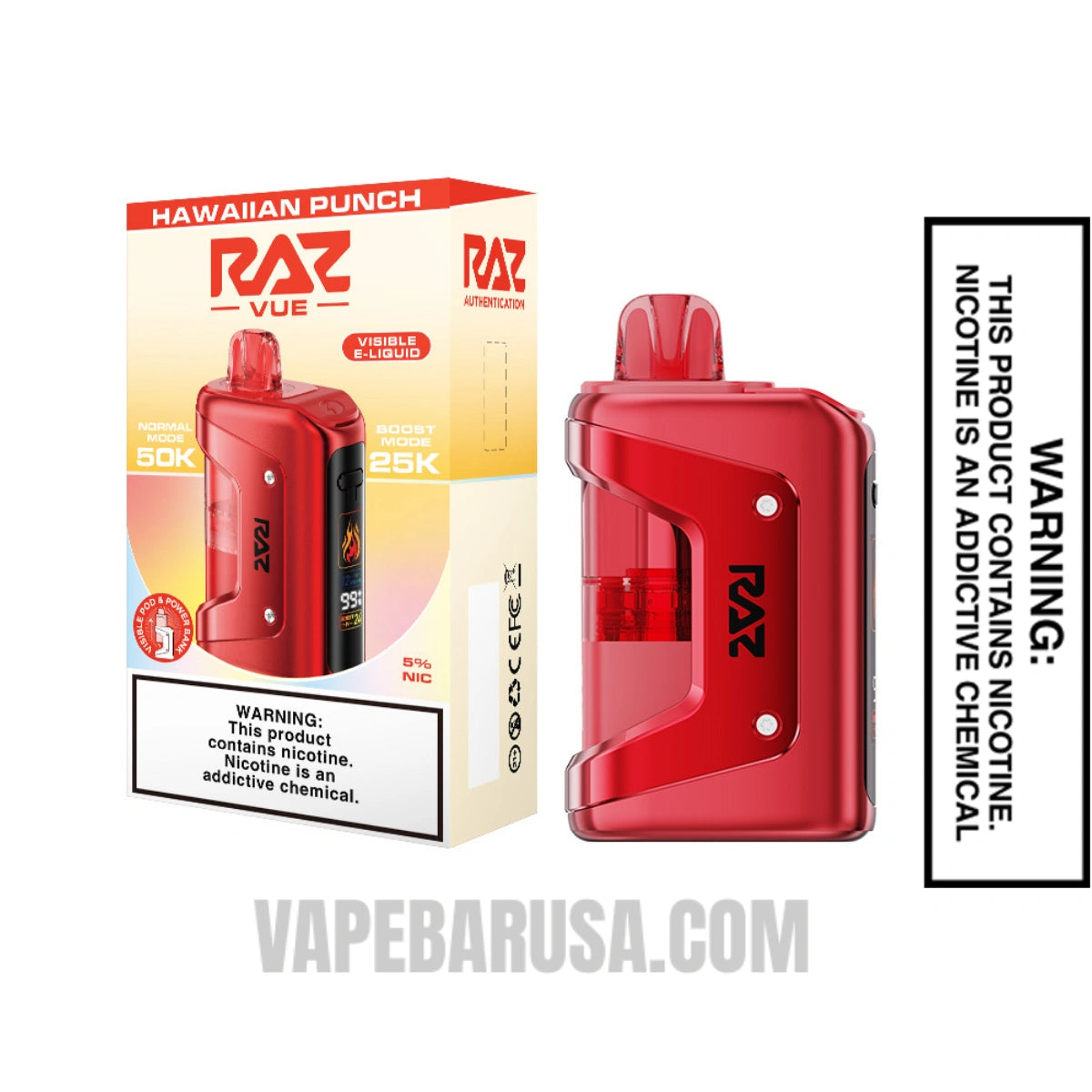 Hawaiian Punch RAZ VUE 50K Disposable Kit With Package Box