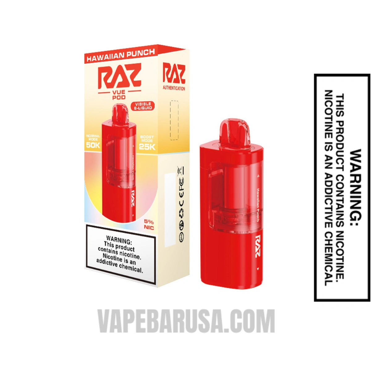 Hawaiian Punch RAZ VUE 50K Disposable Pod With Package Box