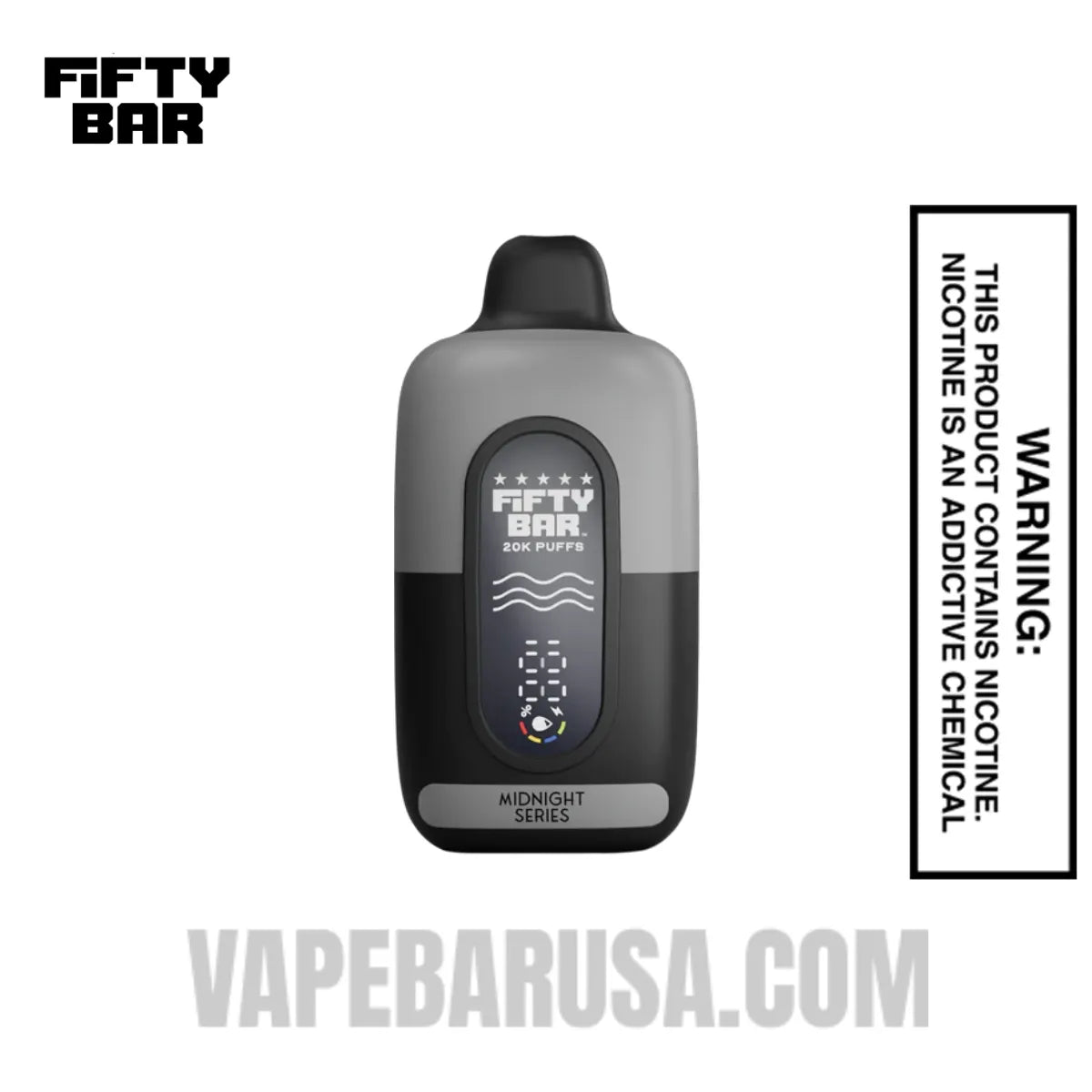 Iced Blue Rancher Fifty Bar 20K Midnight Series Disposable Vape