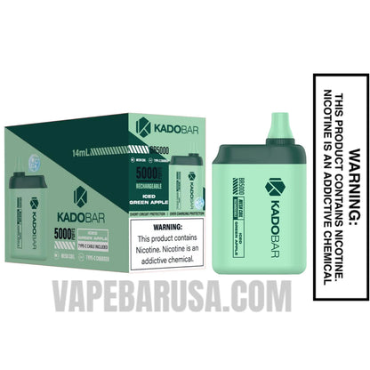 Iced Green Apple Kado Bar BR5000 Disposable Vape