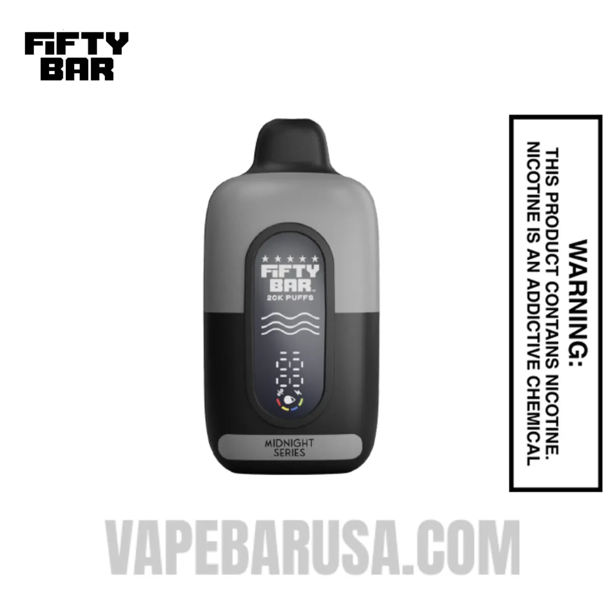 Iced Strawberry Pear Fifty Bar 20K Midnight Series Disposable Vape