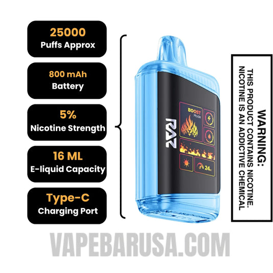 Iced Blue Dragon RAZ DC25000 Disposable Vape