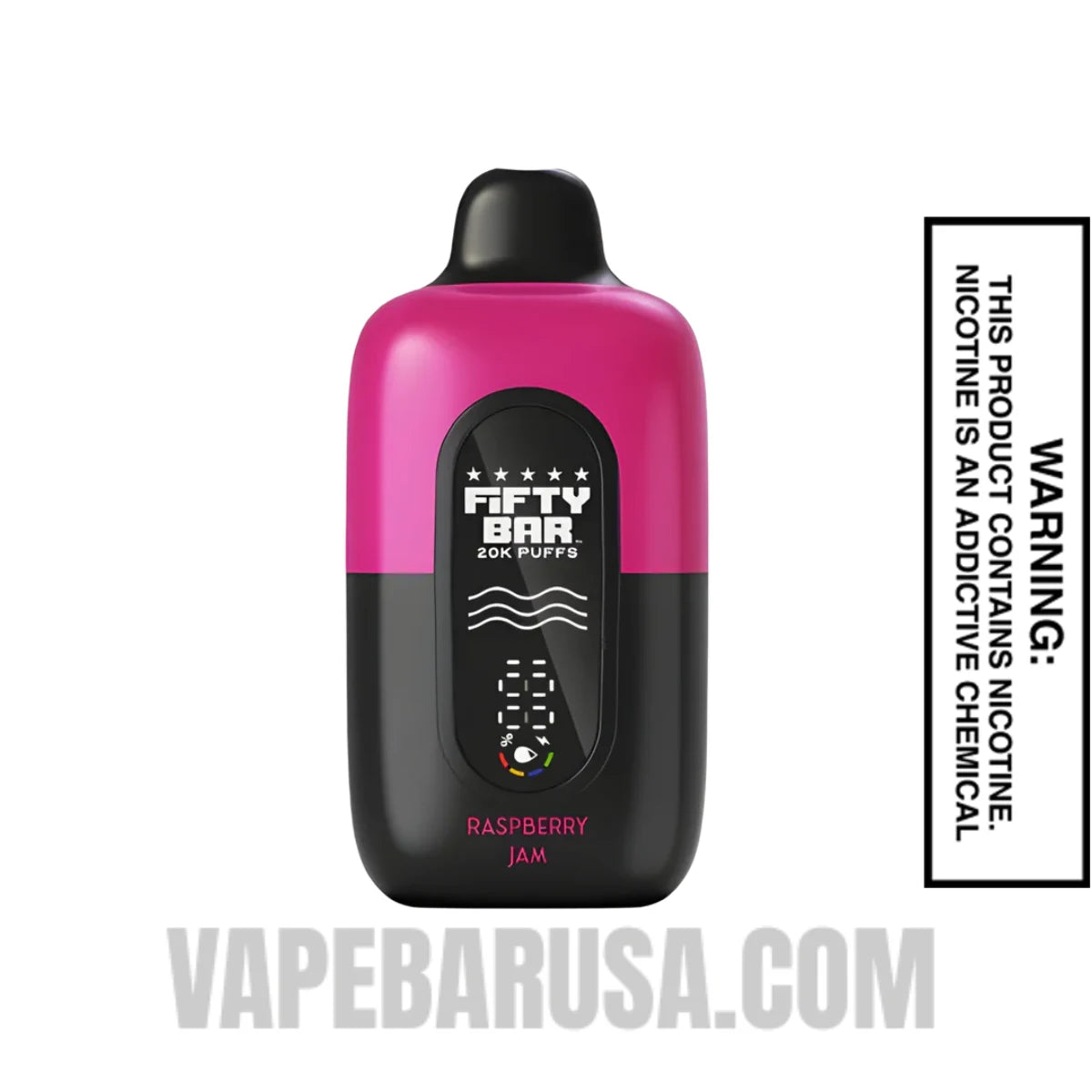 Raspberry Jam Fifty Bar 20k Disposable Vape