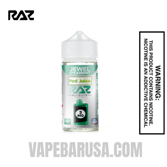Jewel Spearmint Pod Juice X RAZ Vape Juice 100 ML