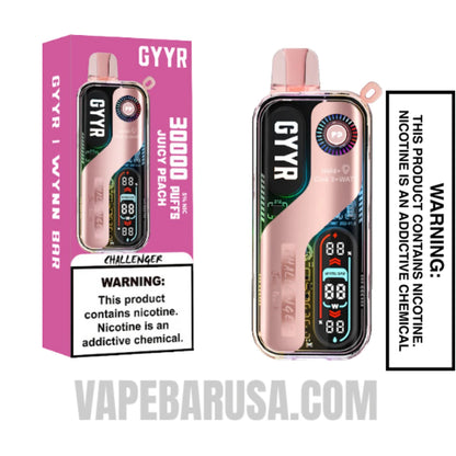 Juice Peach GYYR X Wynn Bar Challenger 30K Vape With Package Box