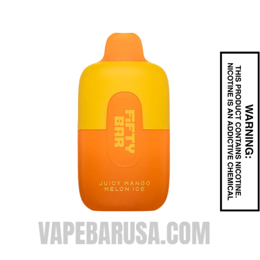 Juicy Mango Melon Ice Fifty Bar Disposable Vape 6500 Puffs