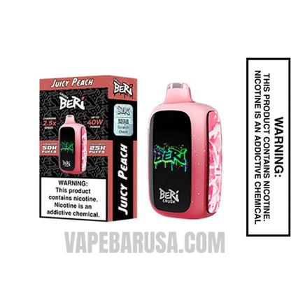Juicy Peach Beri Crush 50K Disposable Vape With Package Box