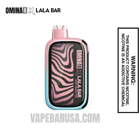 Juicy Peach Ice OMINA BAR X LALA BAR 40K Disposable Vape