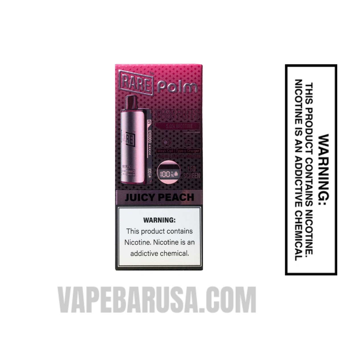Juicy Peach Rare Palm 10000 Disposable Vape With Package Box
