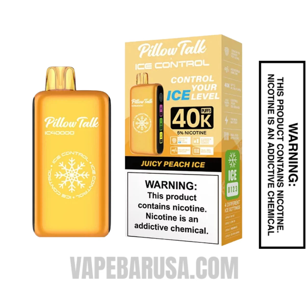 Juicy Peach Ice Pillow Talk IC40000 Disposable Vape With Package Box 