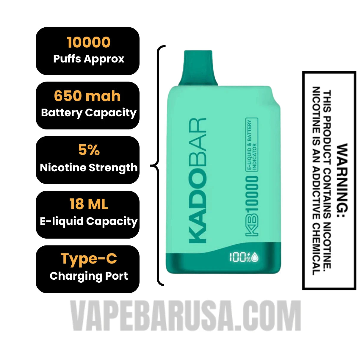 Just Mint Kado Bar KB10000 Disposable Vape