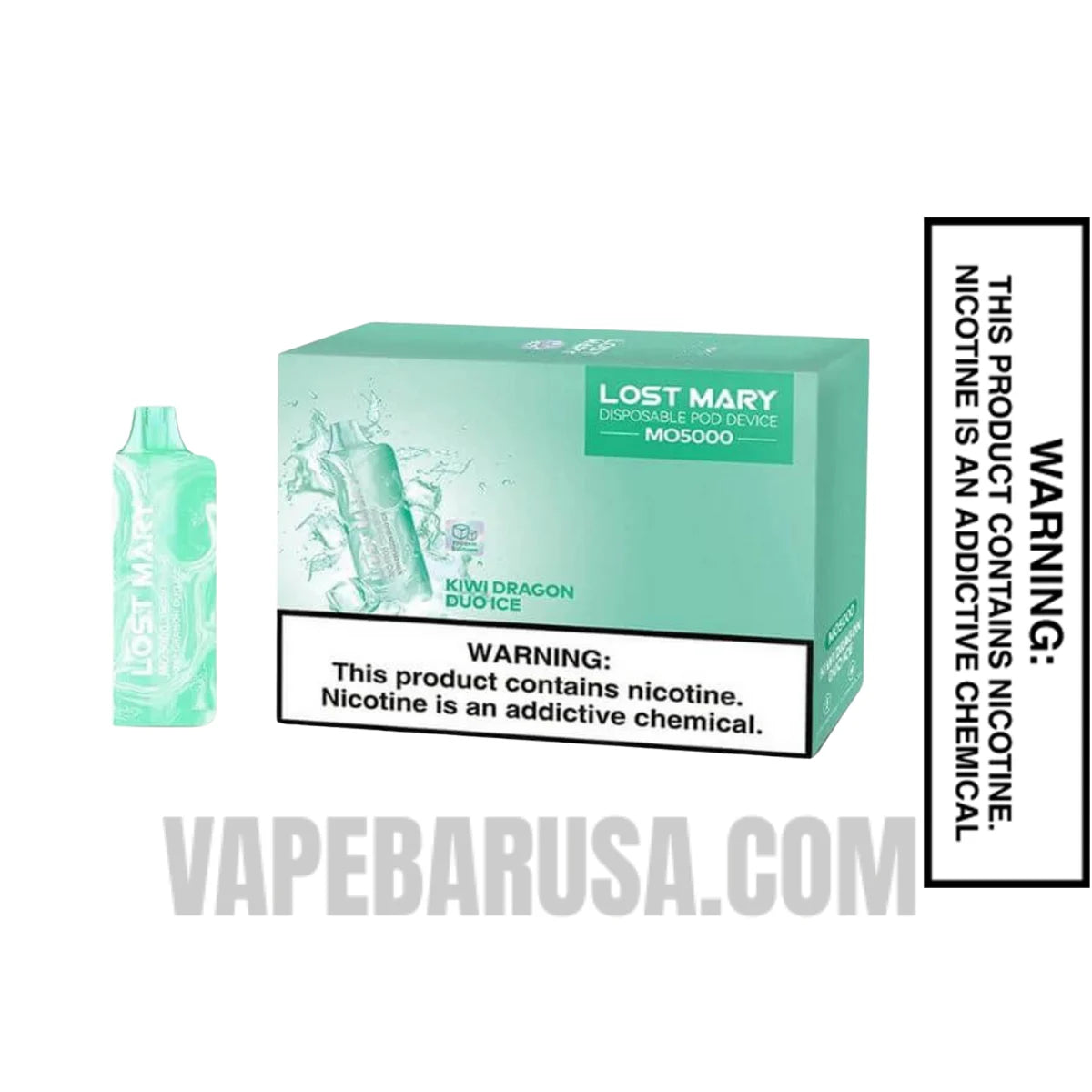 Kiwi Dragon Duo Ice Lost Mary MO5000 Frozen Edition Vape With bundle Box 