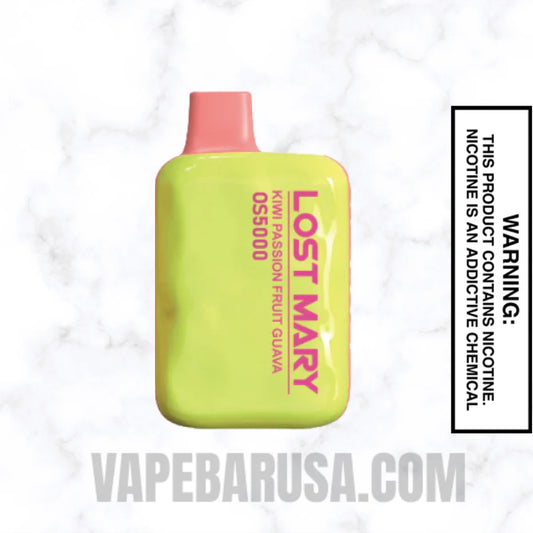 Kiwi Passion Fruit Guava Lost Mary OS5000 Disposable Vape