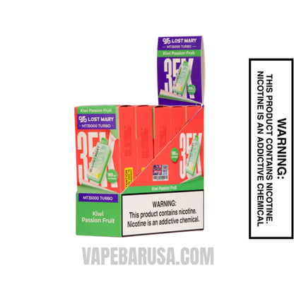 Kiwi Passion Fruit Lost Mary MT35000 Disposable Vape With Bundle Pack
