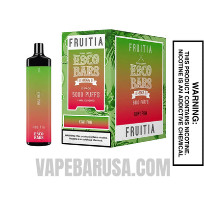 Kiwi Pom Esco Bars 5000 Puffs Disposable Vape with Bundle Pack