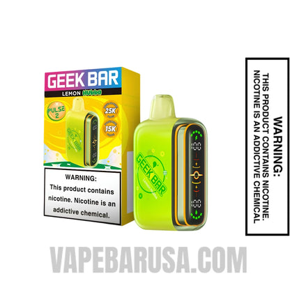 Lemon Geek Bar Pulse 2 Hubba Edition Disposable Vape With Package Box
