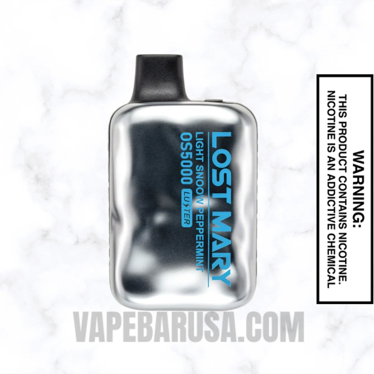 Light Snow Peppermint Lost Mary OS5000 Luster Vape
