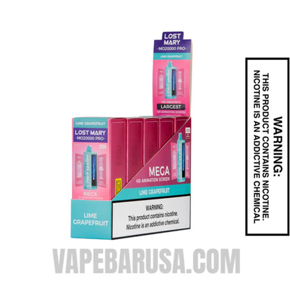 Lime Grapefruit Lost Mary MO20000 Disposable Vape With bundle Box