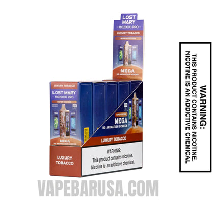 Luxury Tobacco Lost Mary MO20000 Pro Disposable Vape with bundle box