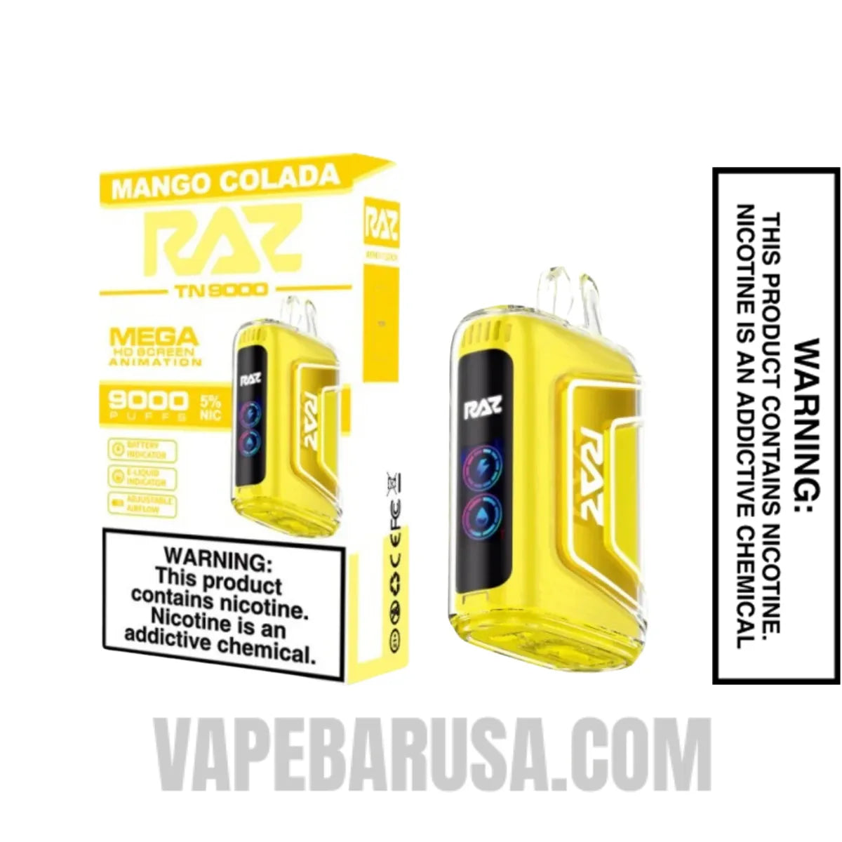 Mango Colada RAZ TN9000 Disposable Vape With Package Box