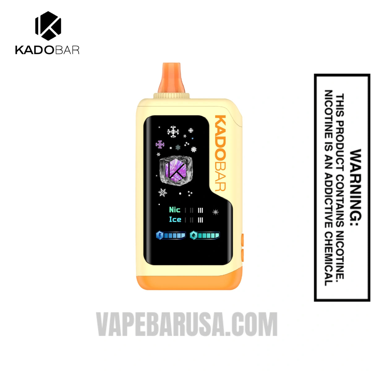 Mango Pudding Kado Bar NI40K Ice-Nic Control Disposable Vape