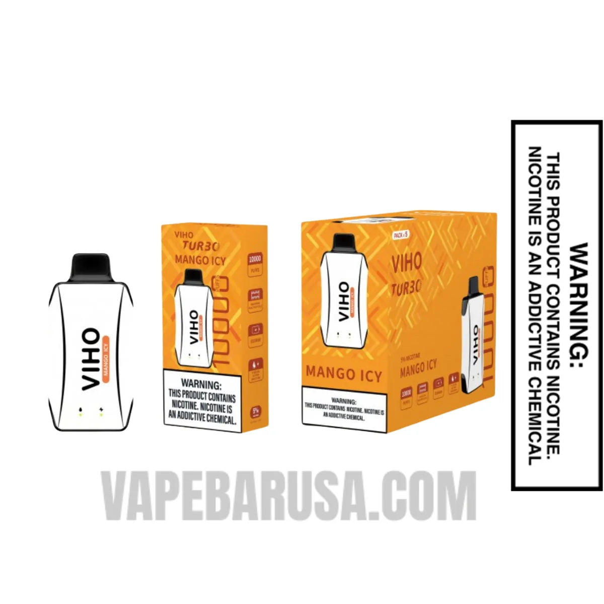 Mango Icy VIHO Turbo Vape 10000 Puffs With Bundle Pack