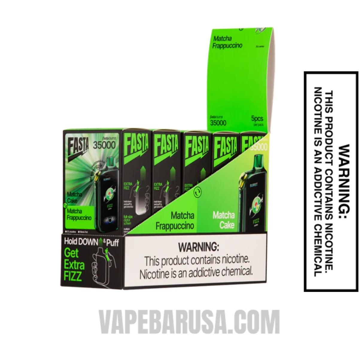 Matcha Cake / Matcha Frappuccino Fasta Burrst 35000 (Fizz Series) With Bundle Pack