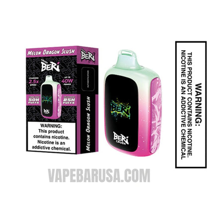 Melon Dragon Slush Beri Crush 50K Disposable Vape With Package Box