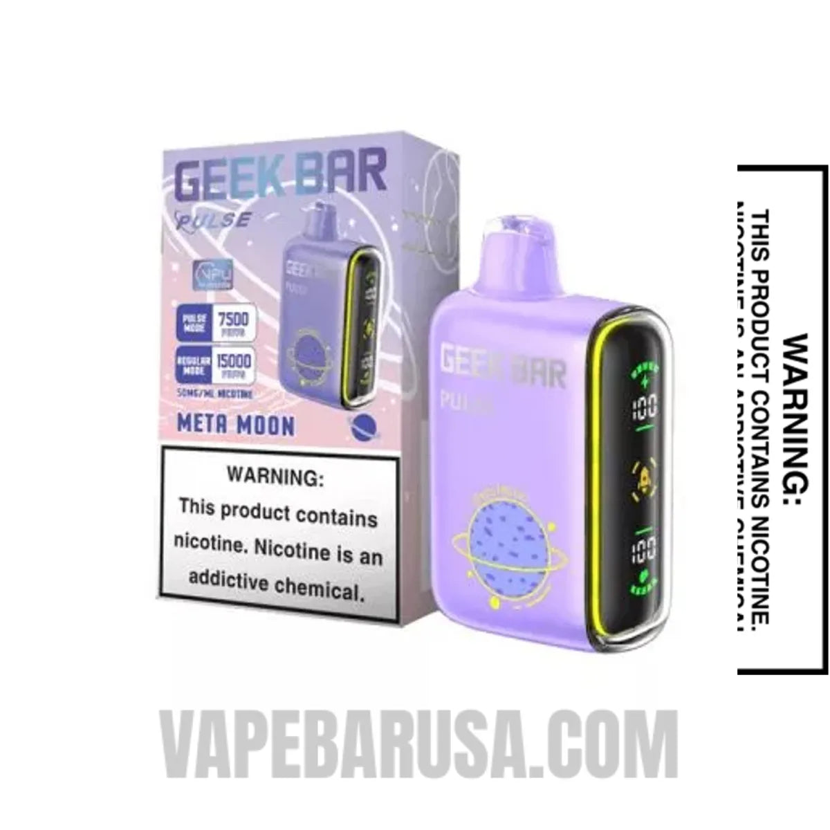 Meta Moon Geek Bar Pulse Disposable Vape With Package Box