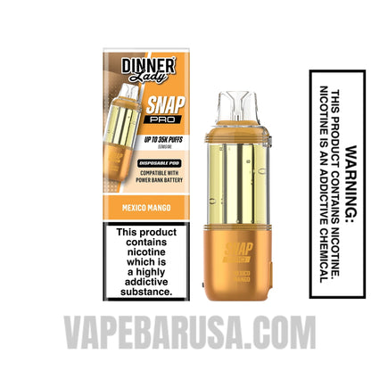 Mexico Mango Dinner Lady Snap Pro 35K Disposable Vape Pod With Package Box