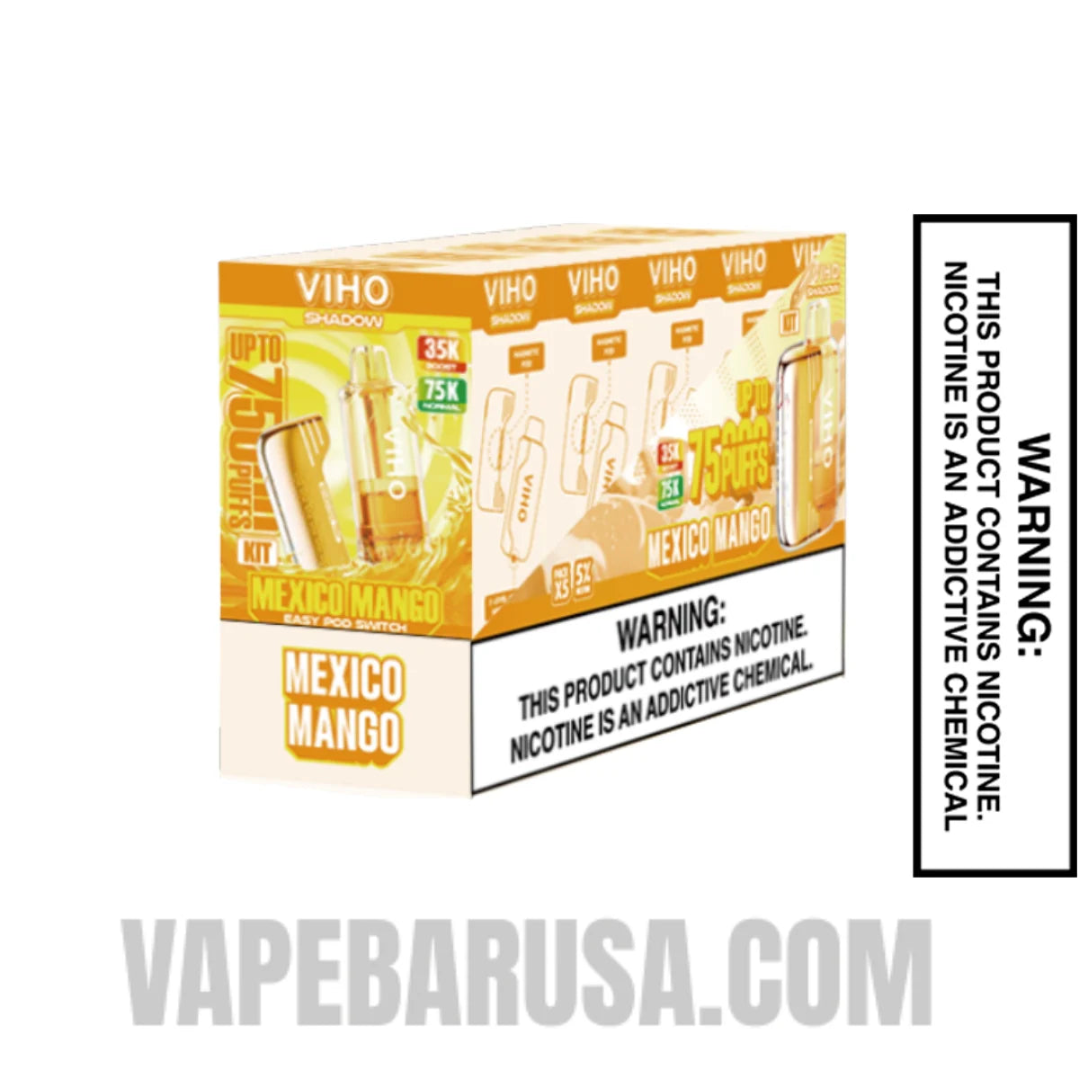 Mexico Mango VIHO Shadow 75K Vape Kit With Bundle Pack