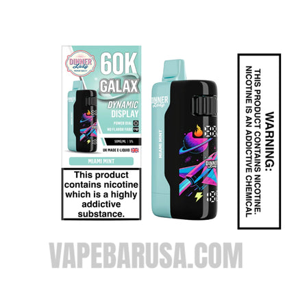 Miami Mint Dinner Lady Galax 60K Disposable Vape with package box