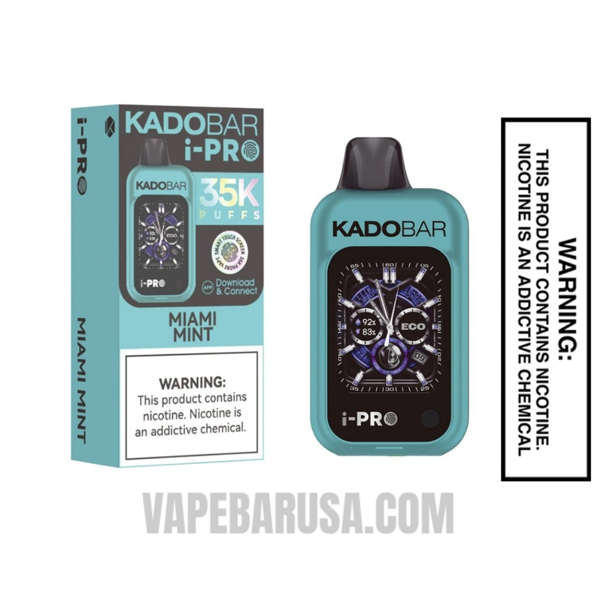 Miami Mint Kado Bar i-Pro 35K Disposable Vape With Package Box