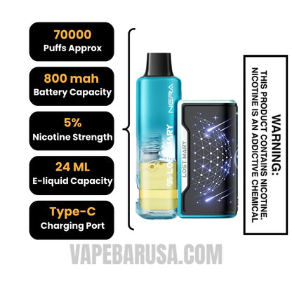 Miami Mint Lost Mary Nera Fullview 70K Disposable Kit Specifications