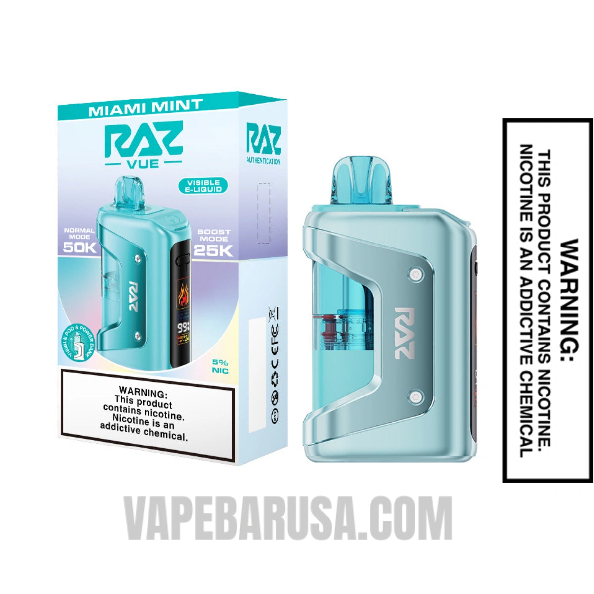 
Miami Mint RAZ VUE 50K Disposable Kit with Package Box