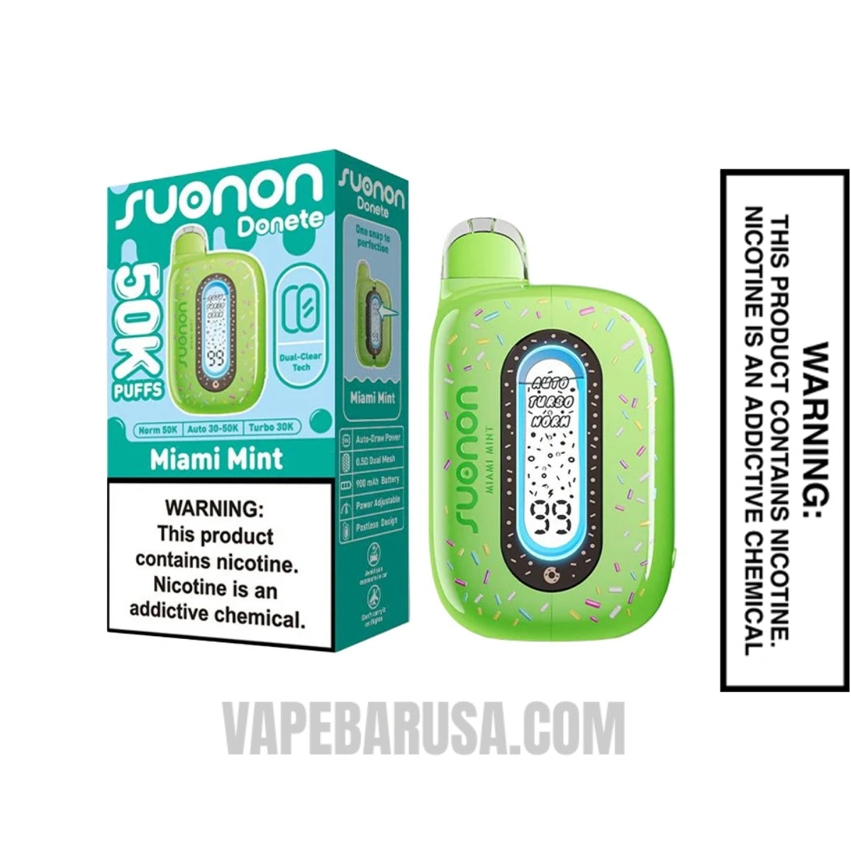 Miami Mint Suonon Donete 50k Disposable Vape With Package Box