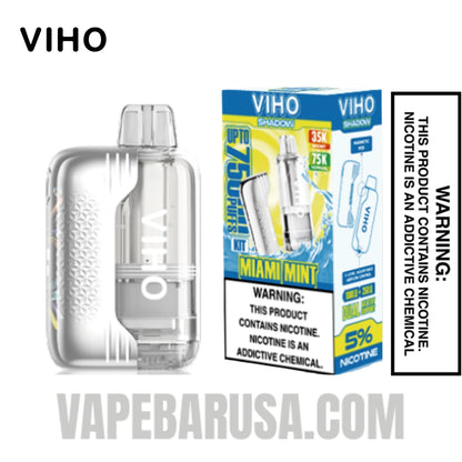 Miami Mint VIHO Shadow 75K Vape Kit With Package Box