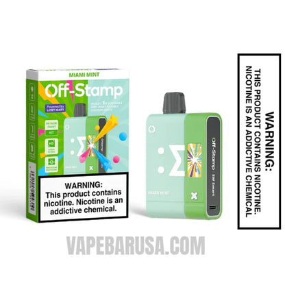 Miami Mint Off Stamp SW16000 Disposable Vape Kit with package box