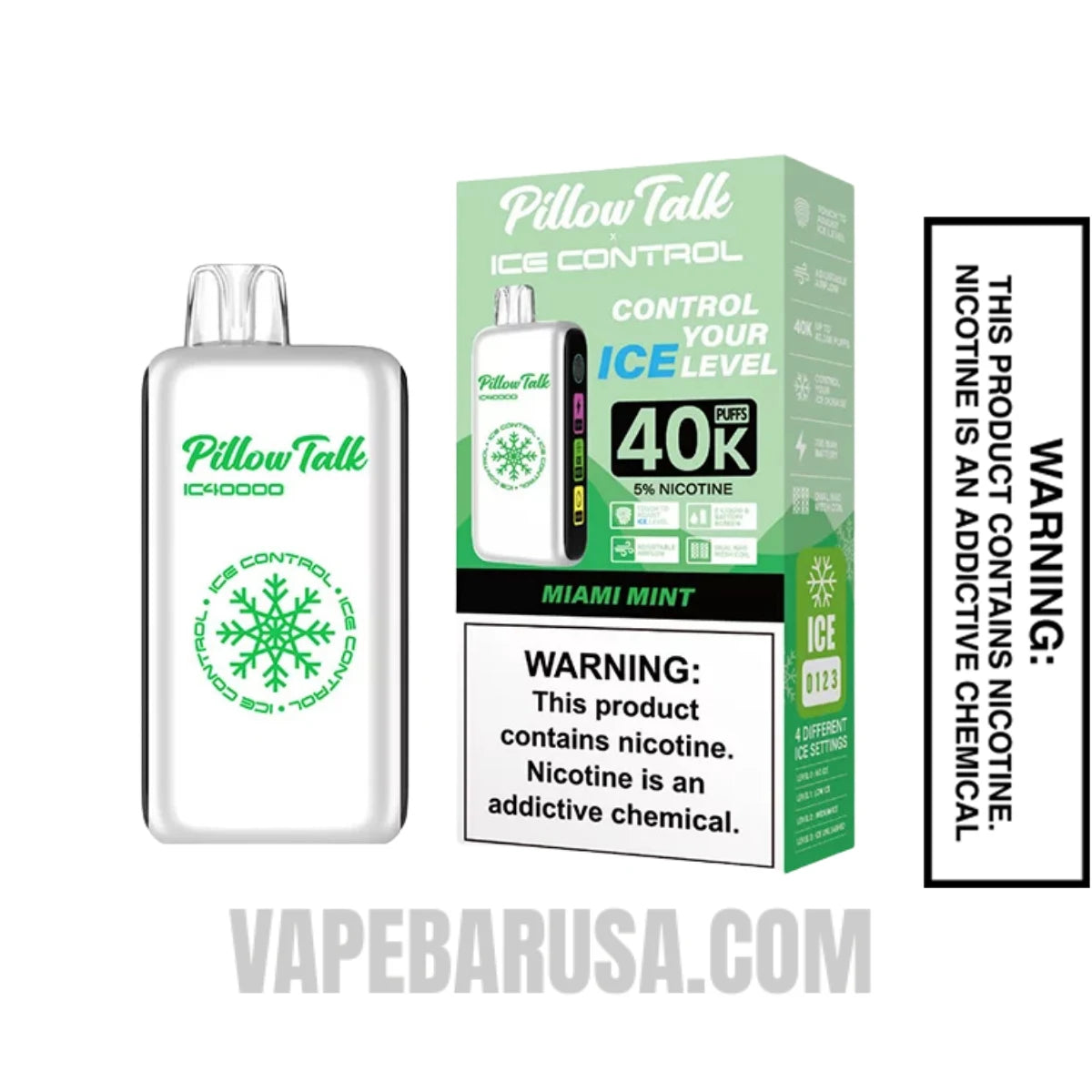 Miami Mint Pillow Talk IC40000 Disposable Vape With Package Box