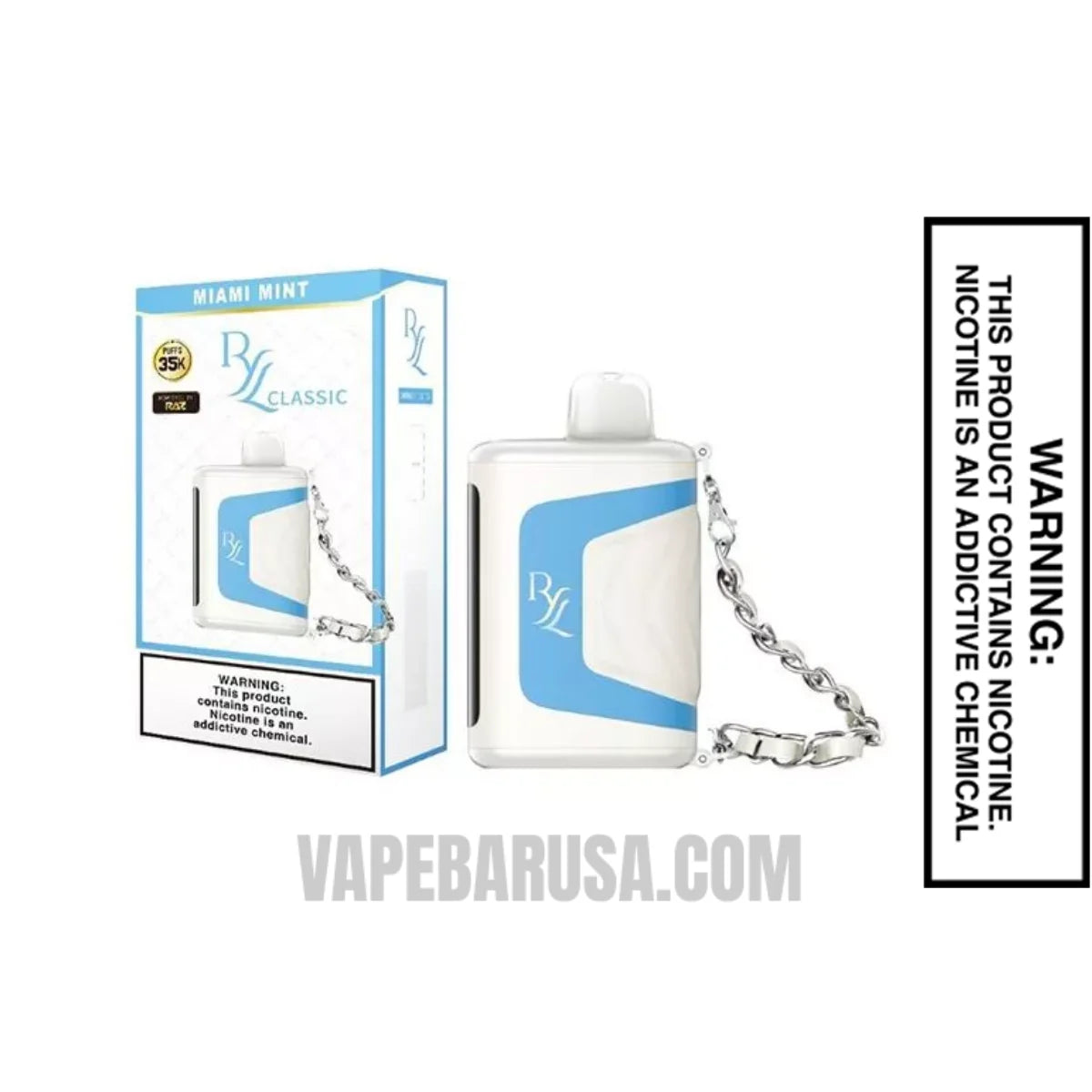 Miami Mint RAZ RYL Disposable Vape With Package Box