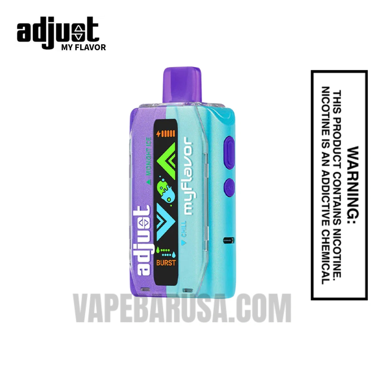 Midnight Ice Chill Adjust MyFlavor 40K Disposable Vape