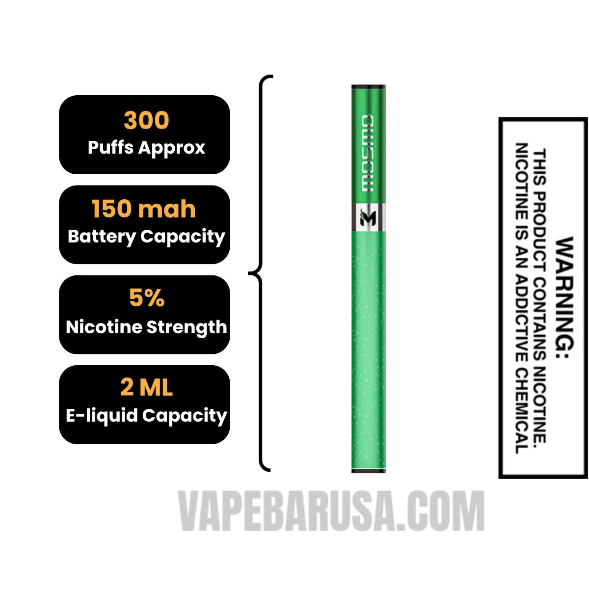 Mint MOSMO Stik Disposable Specifications