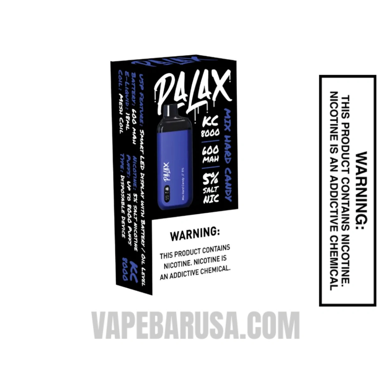 Mix Hard Candy Palax KC8000 Disposable Vape - Final Sale with package box