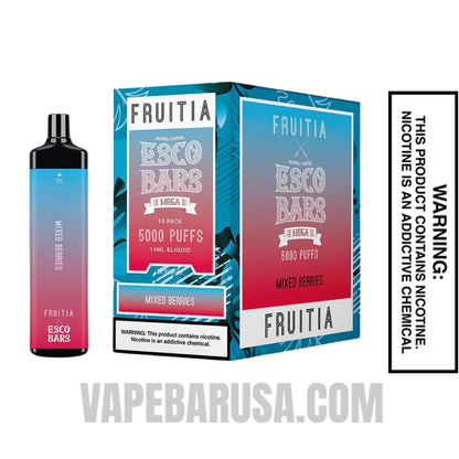 Mixed Berries Esco Bars 5000 Puffs Disposable Vape with Bundle Pack
