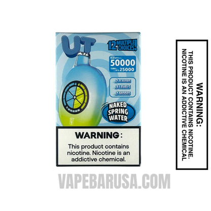 Nake d/Spring Water Flum UT Bar 50K Disposable Vape with package box