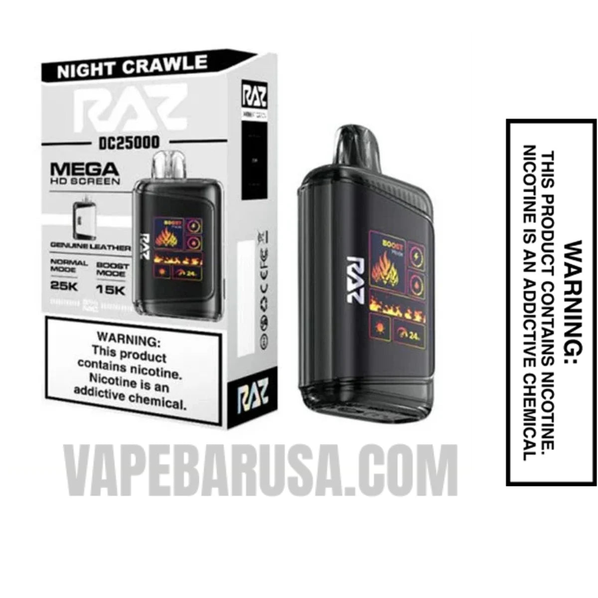 Night Crawler RAZ DC25000 Disposable Vape With Package Box 