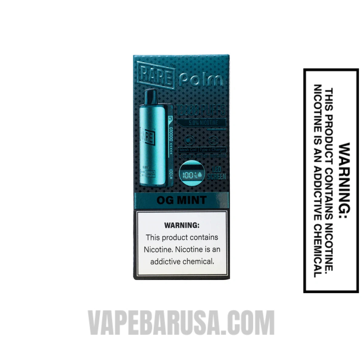 OG Mint Rare Palm 10000 Disposable Vape With Package Box